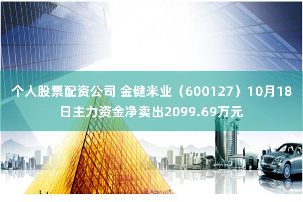 个人股票配资公司 金健米业（600127）10月18日主力资金净卖出2099.69万元